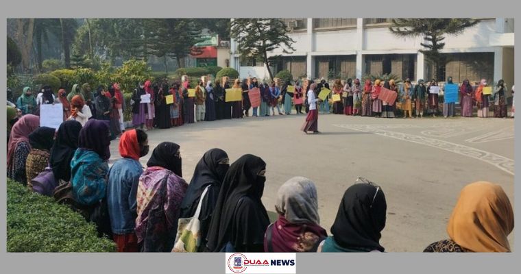 ১০ দাবি নিয়ে আন্দোলনে ইবির সমাজকল্যাণ বিভাগের শিক্ষার্থীরা