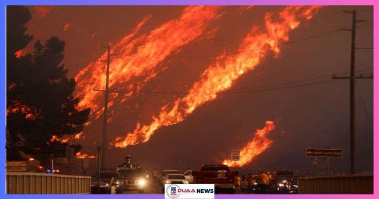 আবারো লস অ্যাঞ্জেলেসে দাবানল, দ্রুত ছড়াচ্ছে আগুন